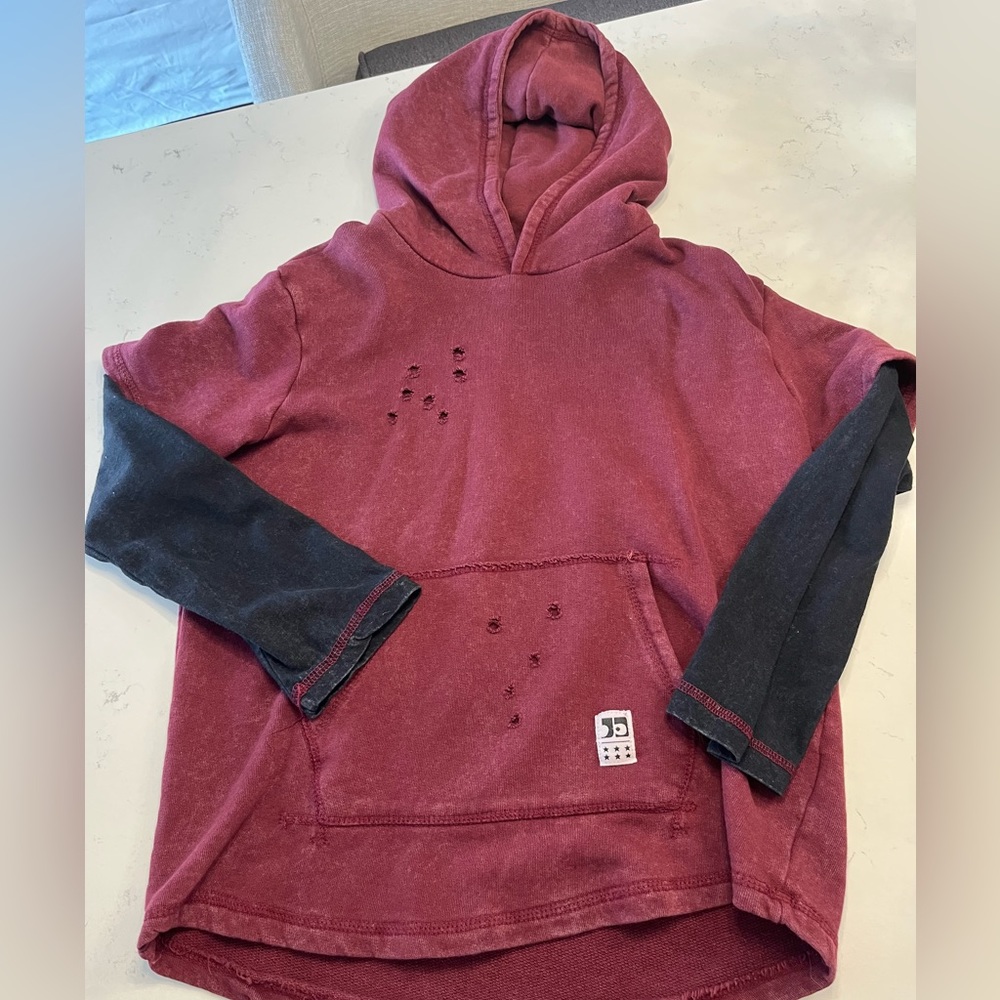 Boys JOE’S JEANS distressed sweatshirt  L 14-16